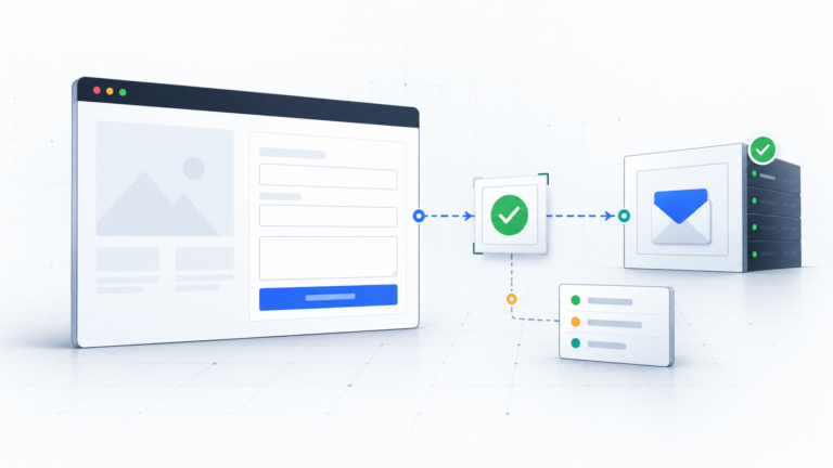 Automatischer Test eines Kontaktformulars auf einer Unternehmenswebsite